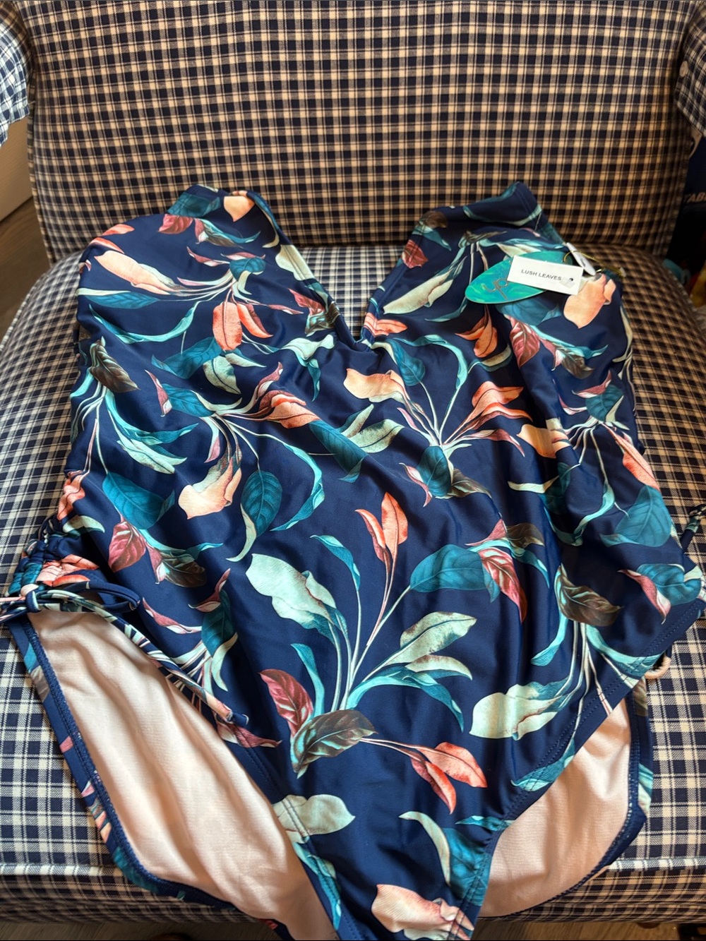 jcpenney Navy Floral One-Piece Swimsuit